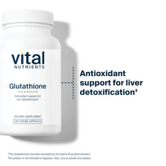 Independent lab testing badge beside Vital Nutrients branding