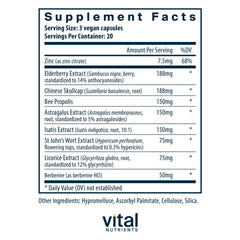 Vital Nutrients ViraCon bottle shows easy daily dosing and clean label.