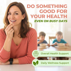 Packaging scene of Vital Nutritive capsules emphasizes convenient daily supplementation.