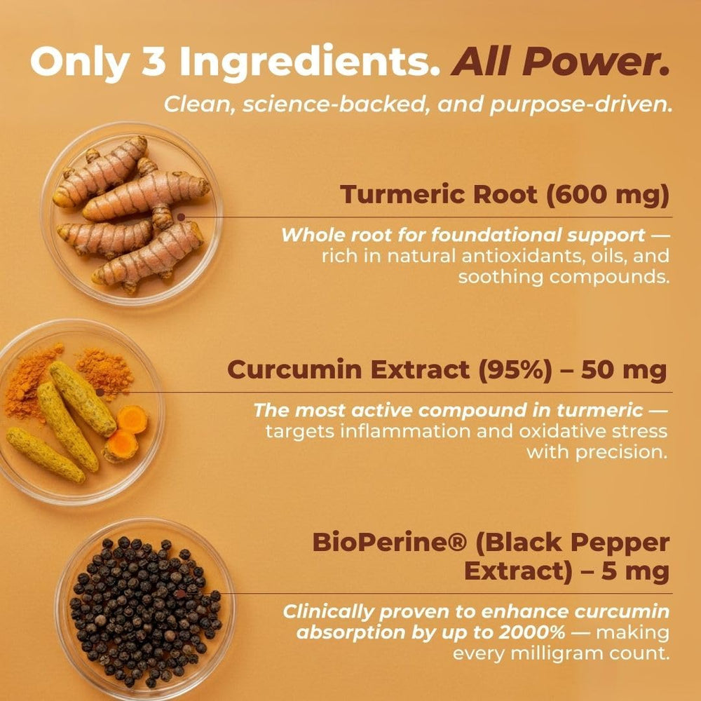 Vital Nutritive turmeric-curcumin label highlighting clean, vegan formula