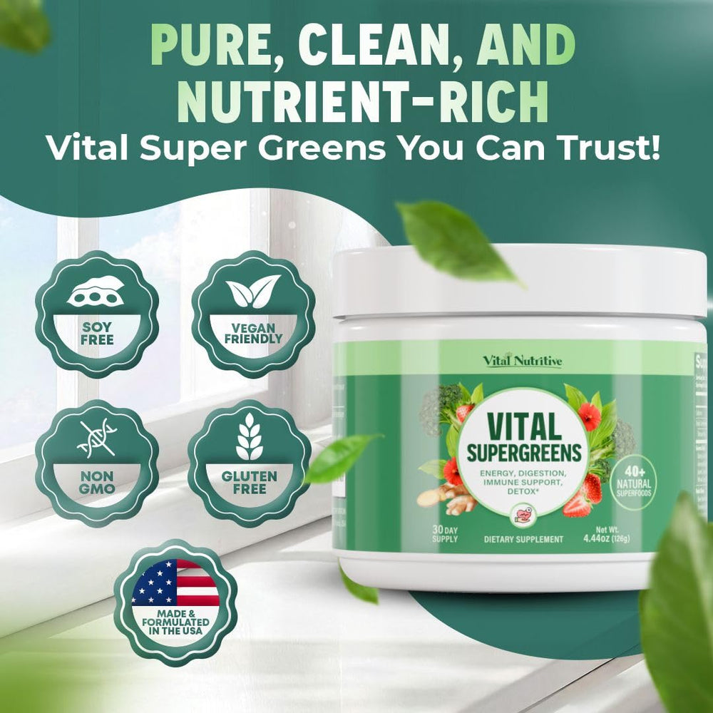 Vital Nutritive Vital Greens powder dissolves easily in water