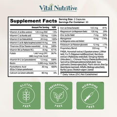 Vital Hair Complex elegant bottle on bathroom shelf for everyday wellness