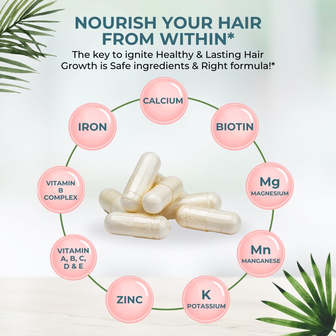 Gluten-free label on Vital Hair Complex packaging communicates suitability for sensitive diets.