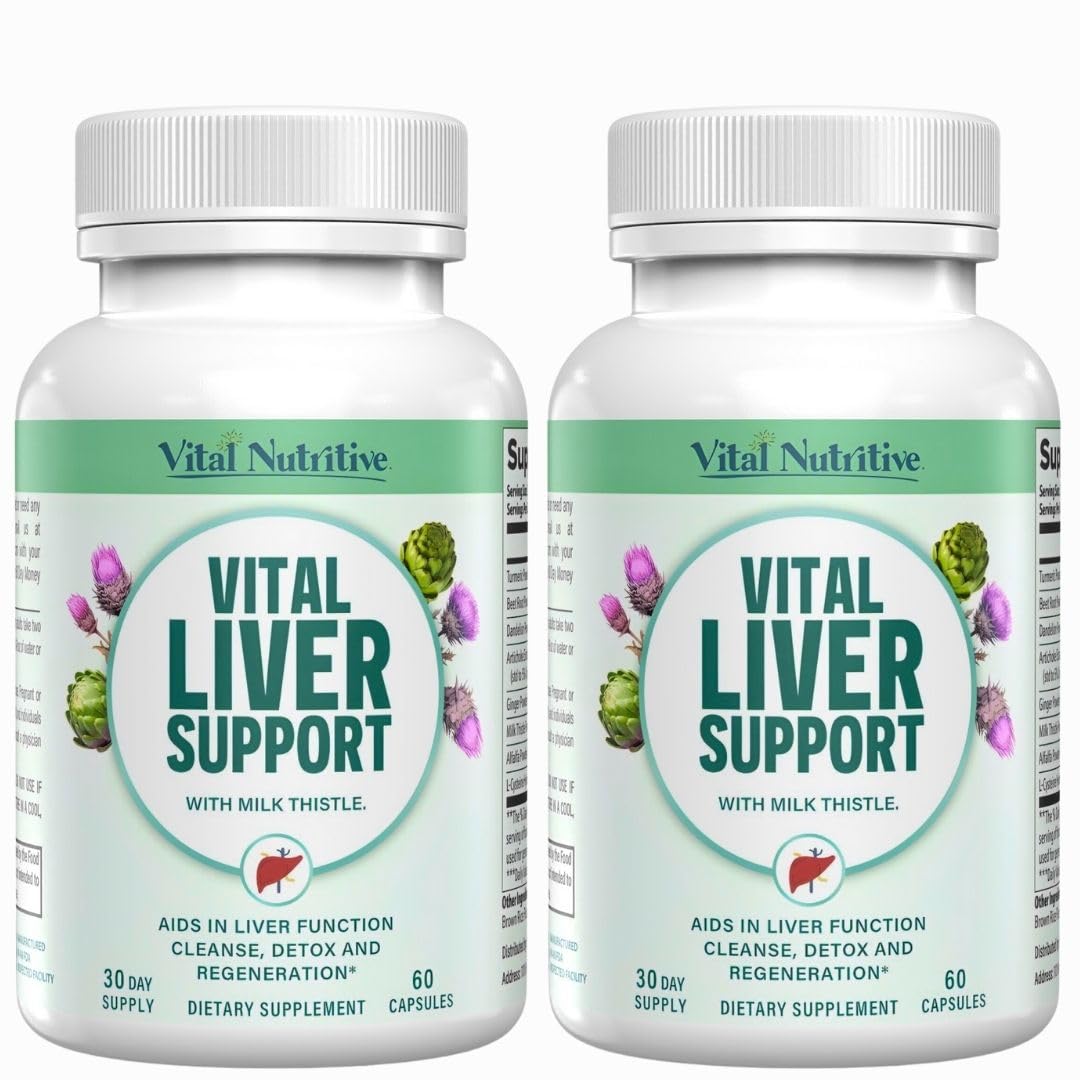 Vital Nutritive Vital Liver Support bottle for daily detox support.