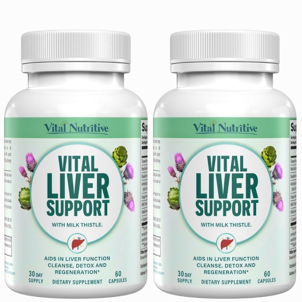 Vital Nutritive Vital Liver Support bottle for daily detox support.