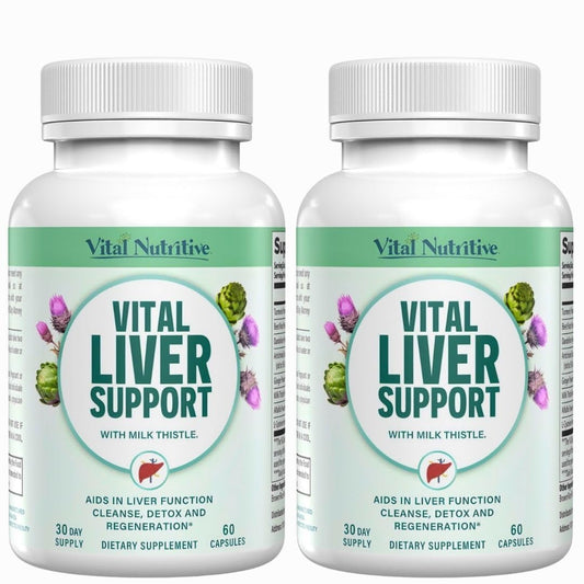 Vital Nutritive Vital Liver Support bottle for daily detox support.