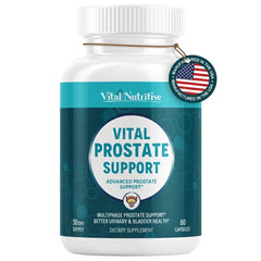 Vital Nutritive Vital Prostate Support bottle ready for daily use, supporting urinary comfort.