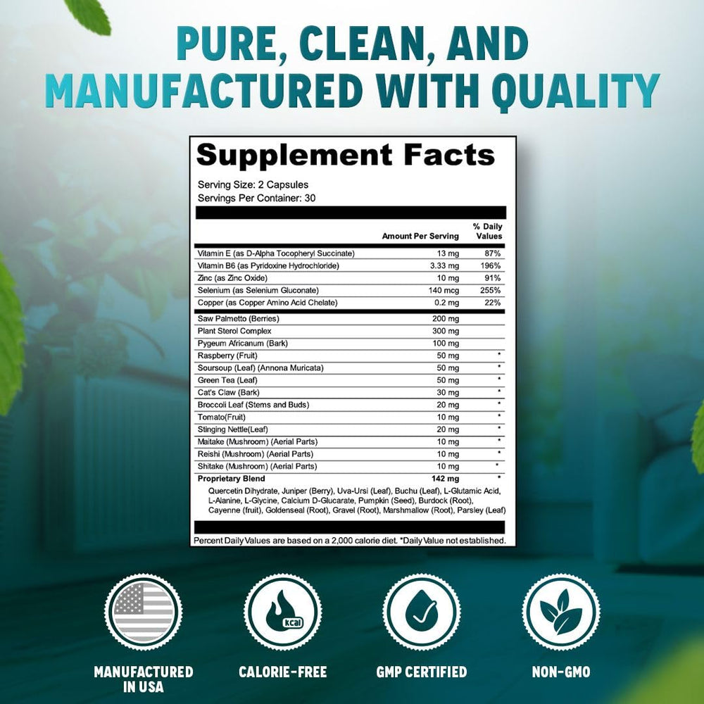 Zinc component within Vital Nutritive Prostate Support packaging signaling essential mineral support for daily wellness.