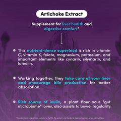 Vital Peak Artichoke capsules closeup, vegan-friendly formula