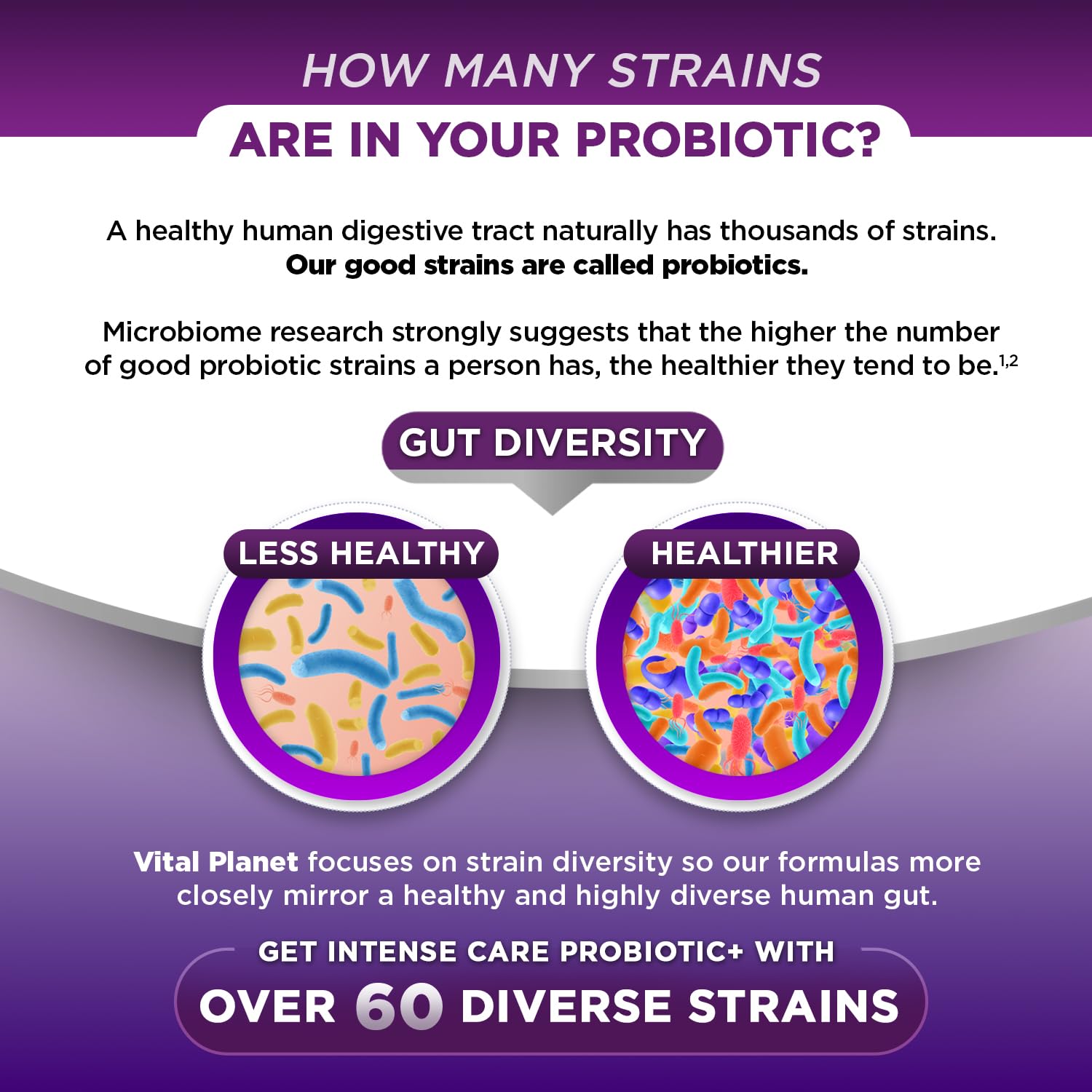 Vital Planet acid-resistant capsules image demonstrates targeted intestinal delivery.