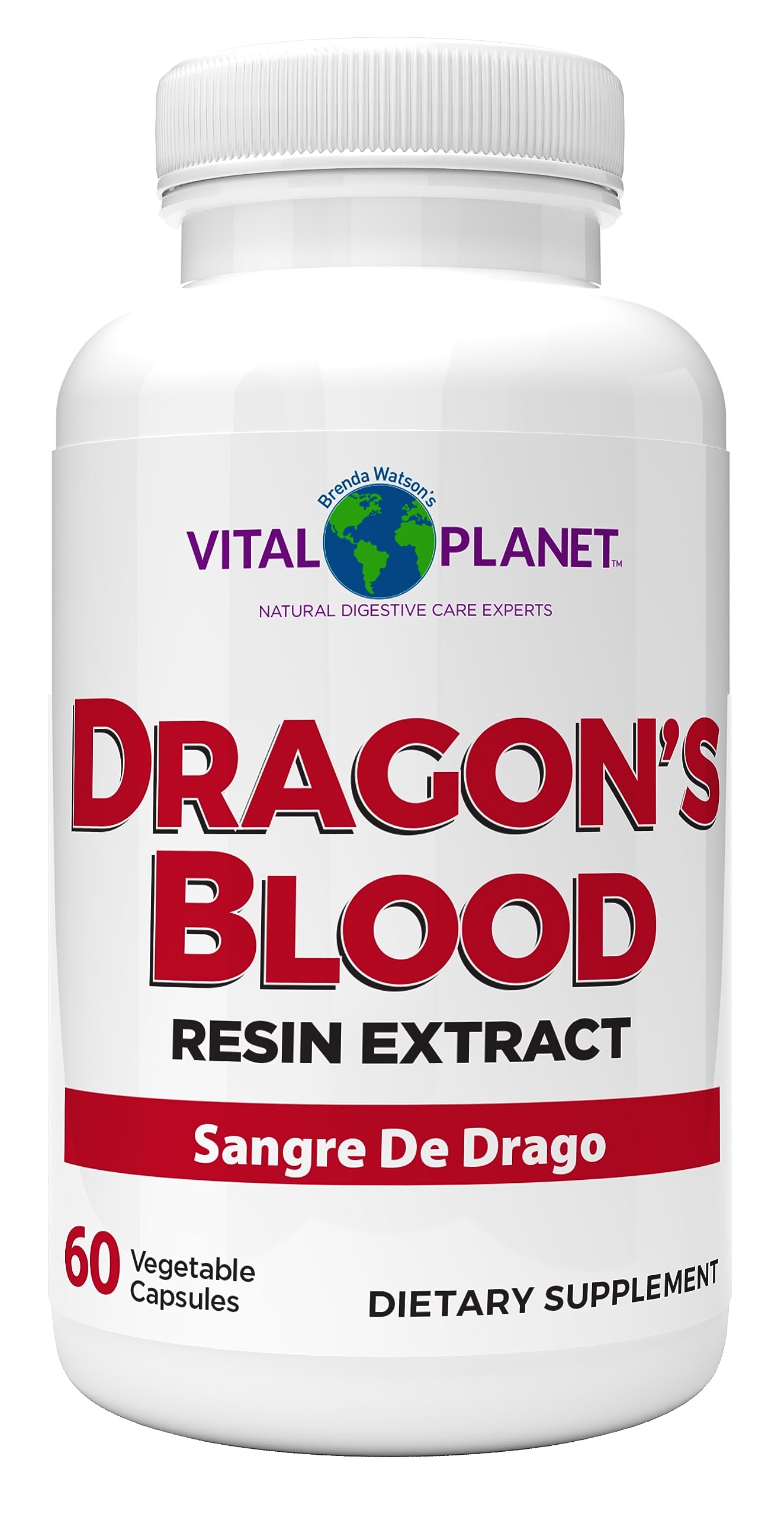 Vital Planet Dragon’s Blood capsules bottle for easy daily digestive support