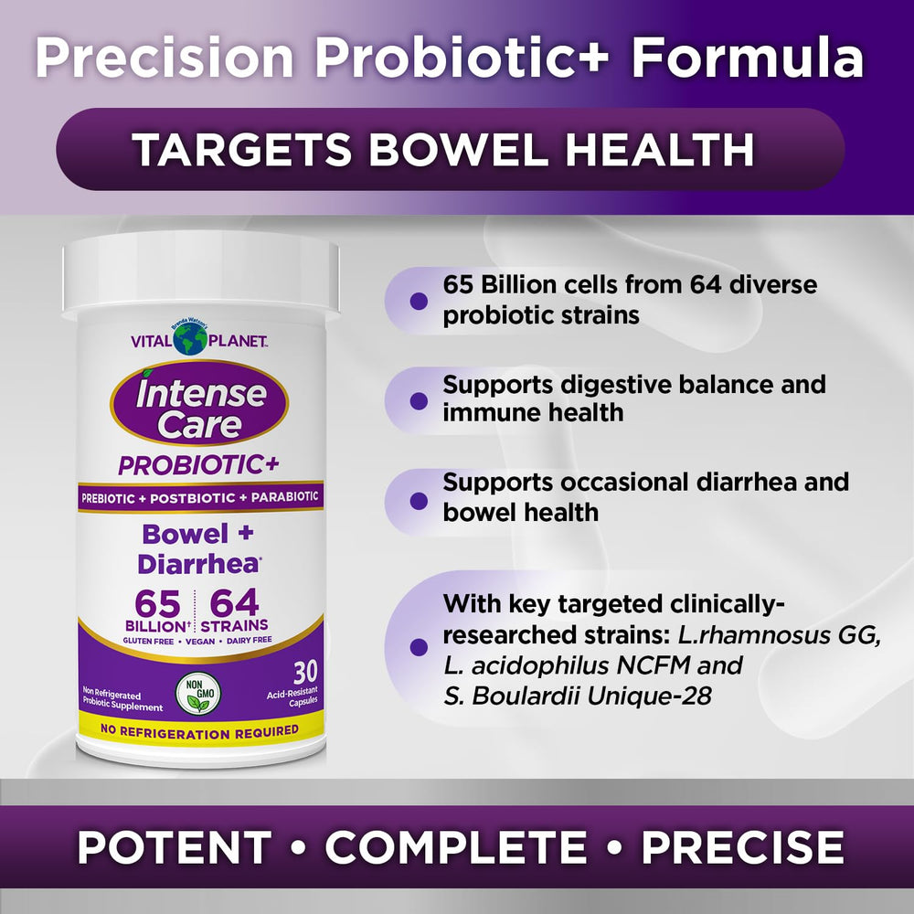 Vital Planet four-in-one biotics kit image shows comprehensive gut care.