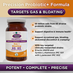 Ingredients panel highlighting prebiotics, postbiotics, and parabiotics