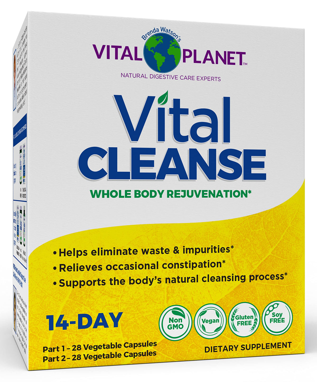 Vital Planet Vital Cleanse packaging front for quick recognition