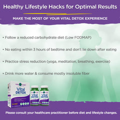 Vital Planet Vital Detox 14-day plan layout supporting routine.