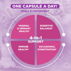 Vital Flora 60 diverse strains support broad gut health and balance.