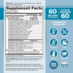 Vital Flora Men’s Daily Probiotic capsules shown for easy daily use and digestive balance.