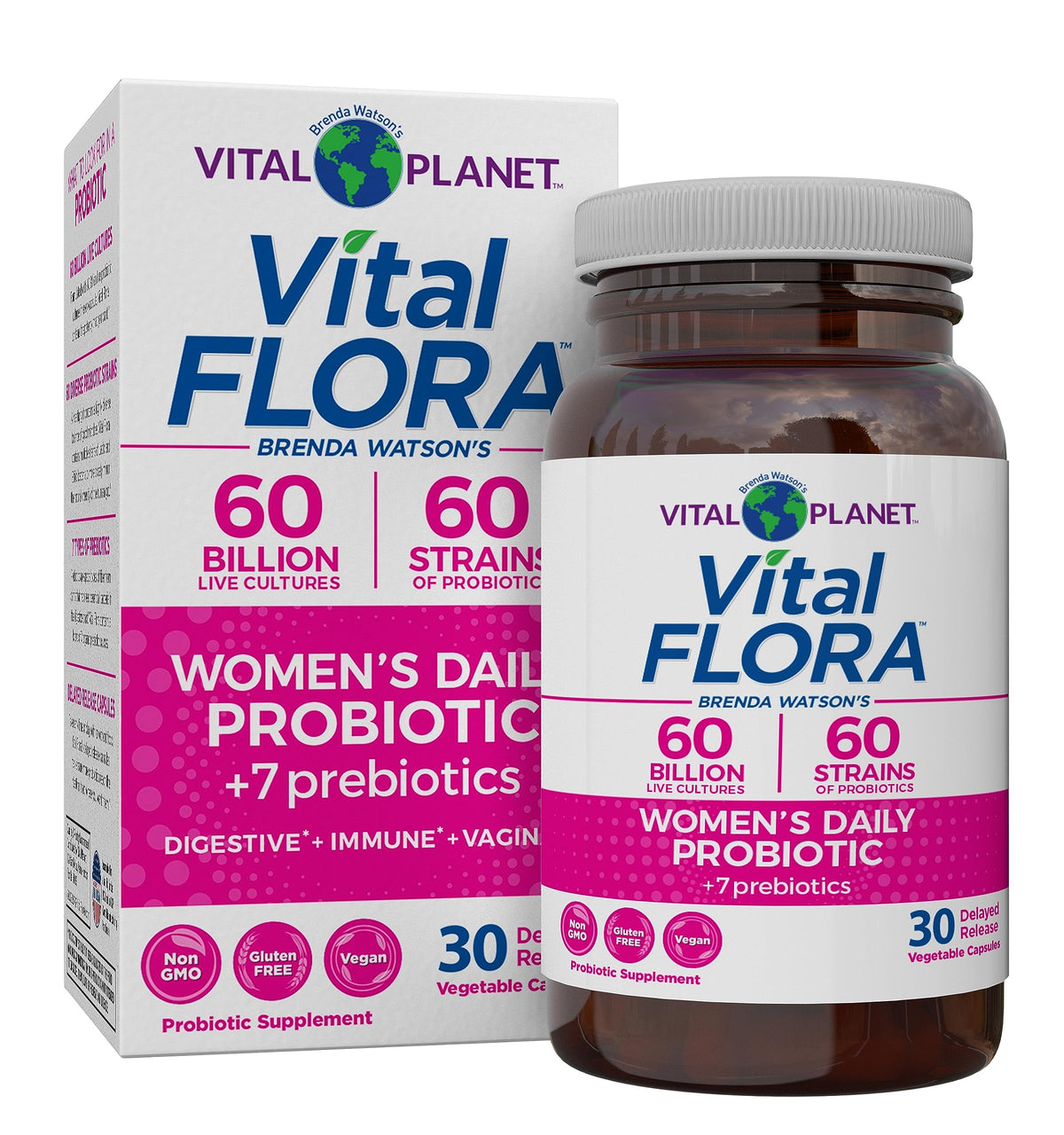 Vital Flora Women’s Daily Capsule product shot for daily digestive balance.