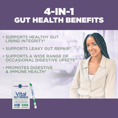 Vital Planet Vital Gut Renew highlights marshmallow root and DGL licorice components.