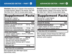 Vital Planet Vital Pro Naturals Detox capsules show two-part formula for digestive comfort