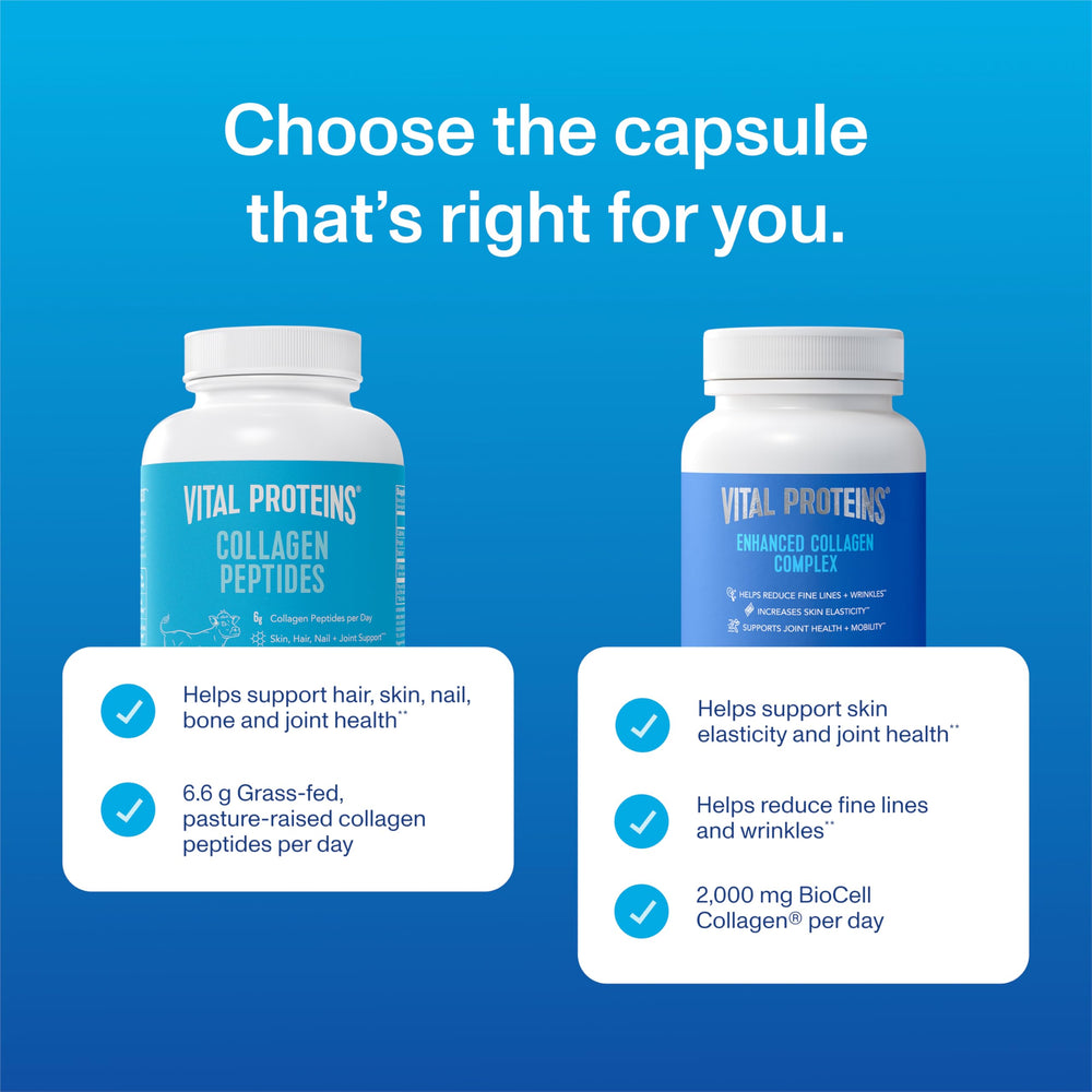 Vital Proteins BioCell Collagen bottle closeup emphasizing key ingredients
