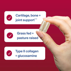 Vital Proteins Cartilage Collagen product image suggests hair, skin, and nails benefits.