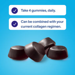 Vital Proteins Collagen Gummies dosage guide showing four gummies per day