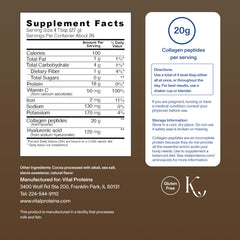 Chocolate collagen powder dissolves easily into coffee for a creamy chocolate touch
