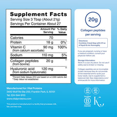 Vital Proteins Collagen Peptides Advanced unflavored powder mixes easily into drinks.