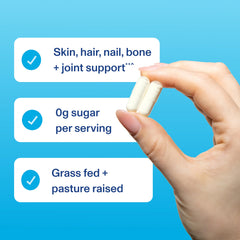 Vital Proteins collagen capsules for Women routine setup on kitchen counter