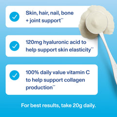 Vital Proteins Collagen Peptides unflavored powder texture shown