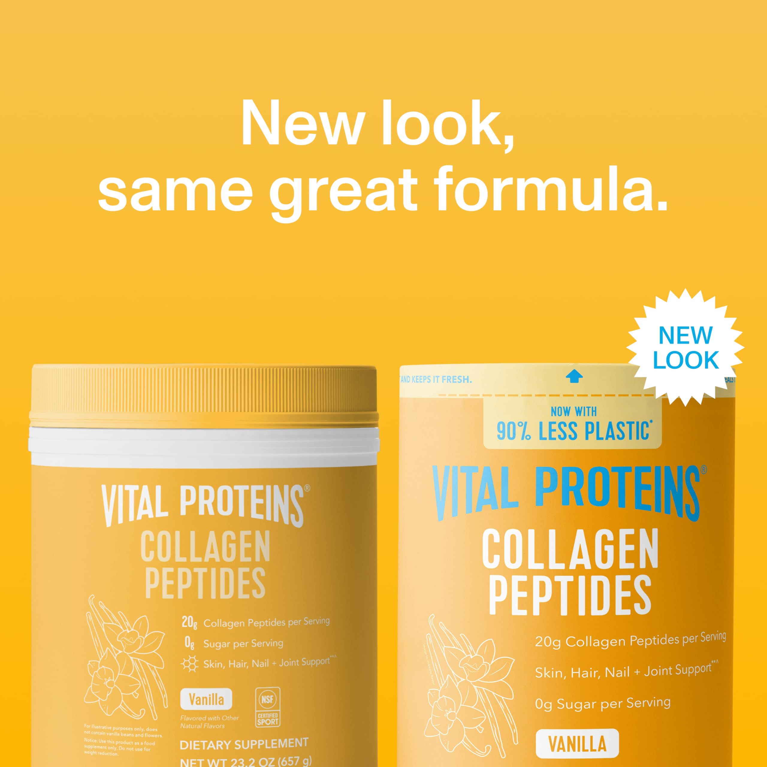 Vital Proteins collagen peptides vanilla powder in a smoothie
