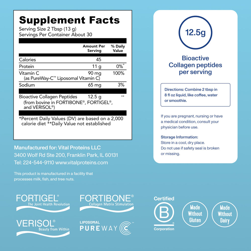 Vital Proteins Professional Daily Foundational Support in coffee, showing versatile daily use.