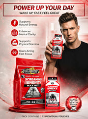 VITAL 4U Screamin Energy Max Hit ready-to-drink shot ideal for on-the-go boosts.