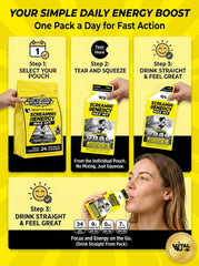 Pocket-size Screamin Energy bottle suitable for travel