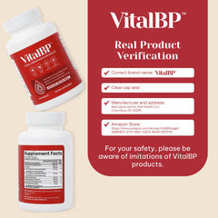 VitalBP capsules close up showing easy to swallow daily supplement