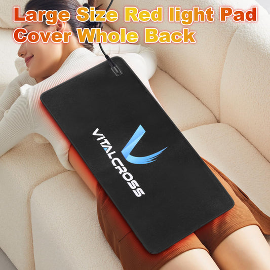 VitalCross red light pad over the shoulder area for comfortable recovery.