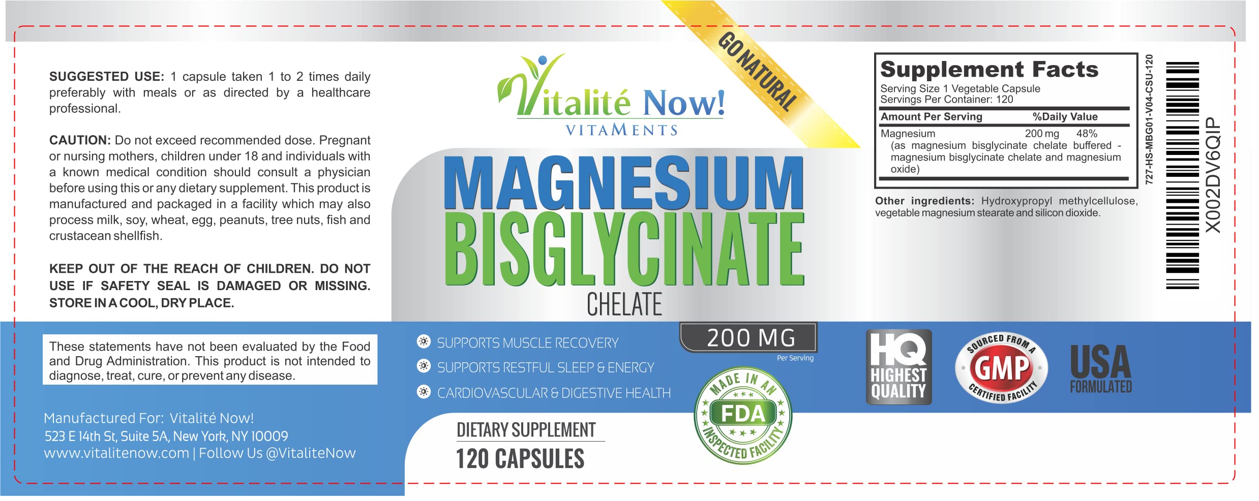Vitalité Now athletic scene implies post-workout muscle support and recovery.