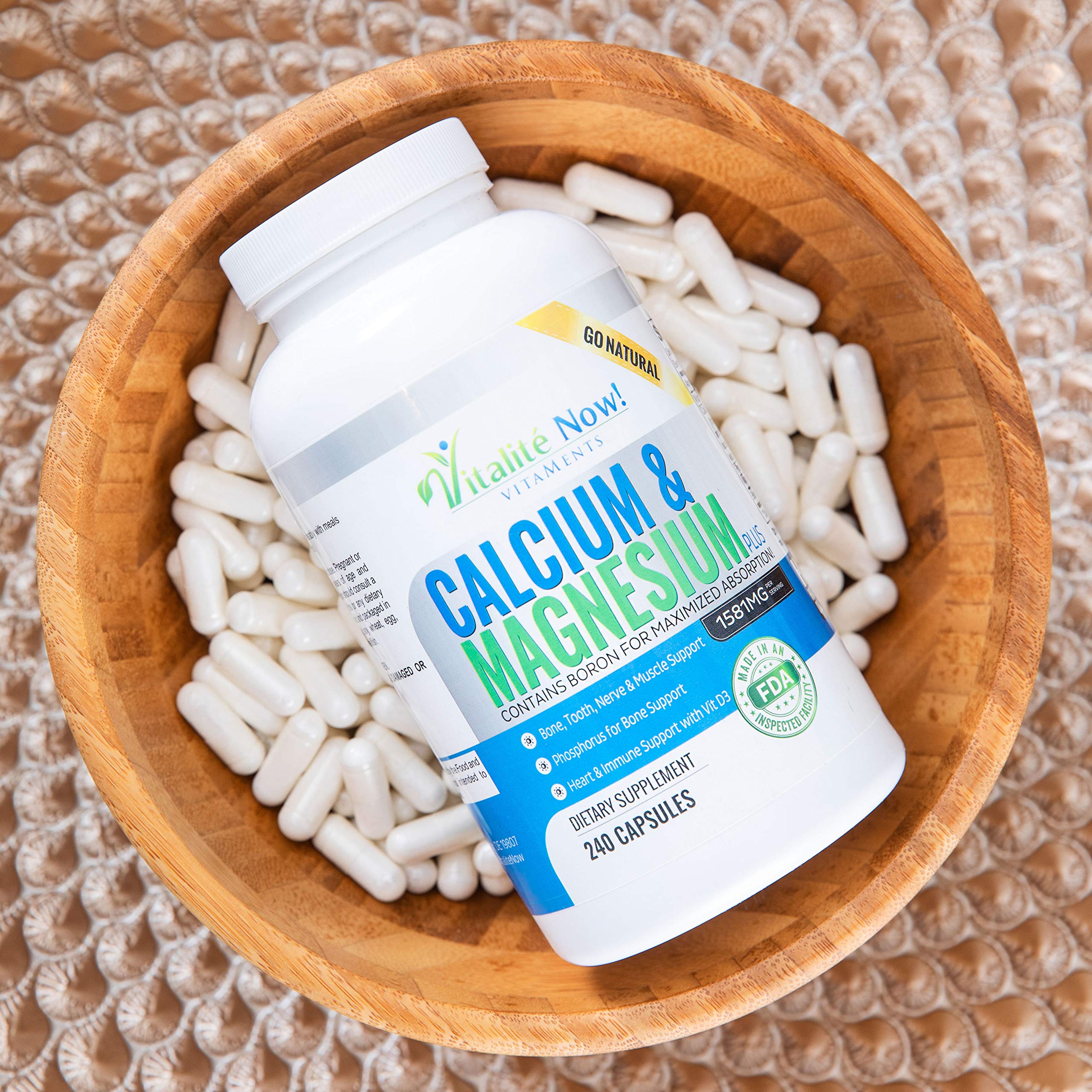 Vitalité Now magnesium 500 mg close-up highlighting electrolyte balance benefits