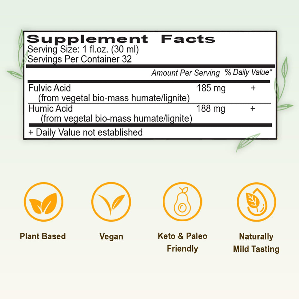 Alkaline water action with Vital Earth Minerals fulvic-humic blend