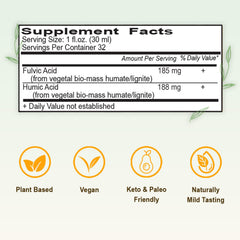Alkaline water action with Vital Earth Minerals fulvic-humic blend