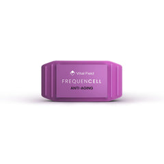 VITALFIELD FrequenCell on wrist strap illustrating portable use for on the go sessions