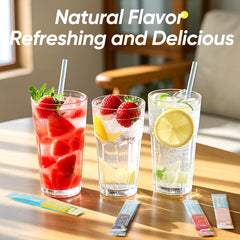 VitalHarvest orange electrolyte powder stick for refreshing hydration