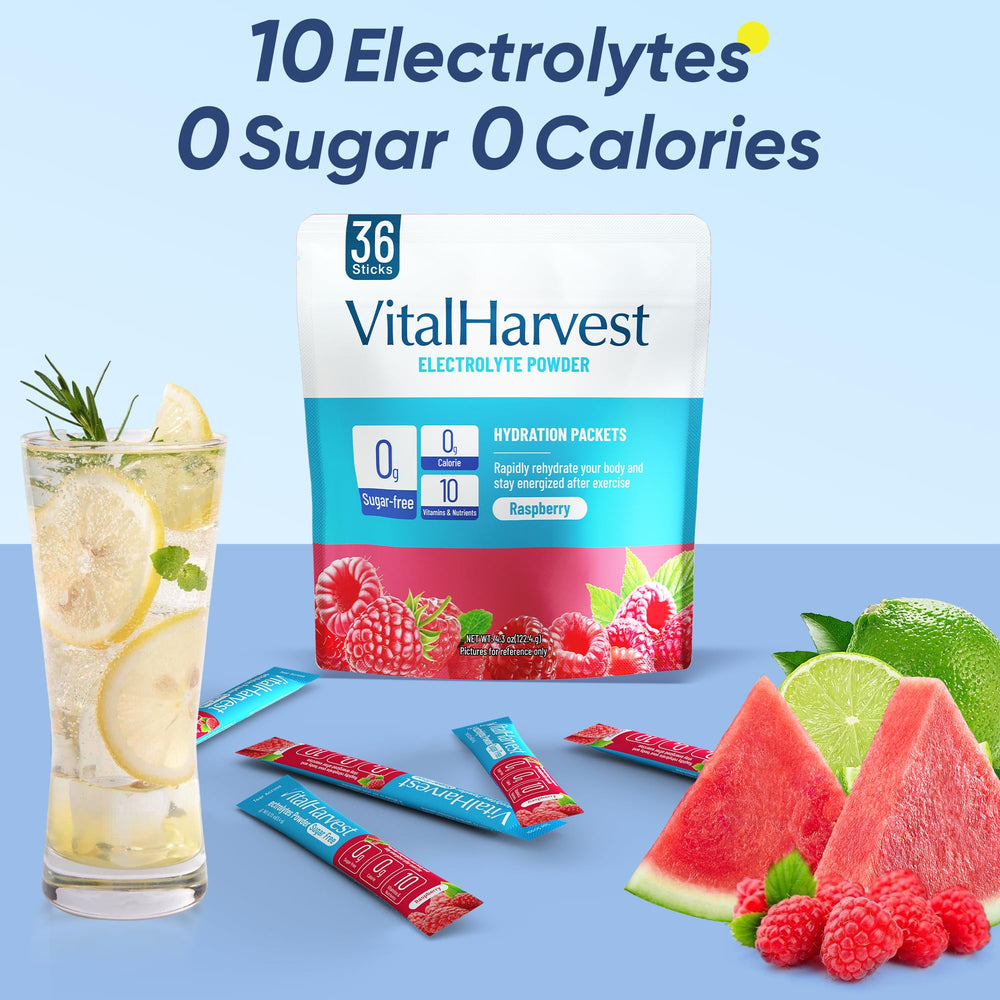 VitalHarvest 36 sticks vitamin mix with C, B6, B12 for energy-support.