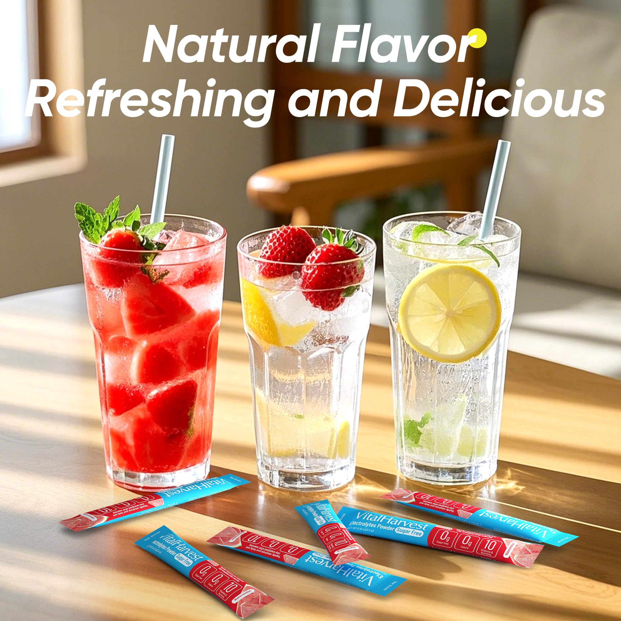 Travel-friendly sachet and compact pack for hydration anywhere.