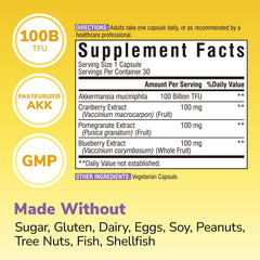 Vitalibre pasteurized Akkermansia muciniphila capsules close-up showing stability