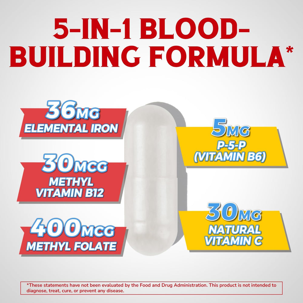 Vitalibre Iron Bisglycinate capsules close-up highlighting smooth absorption.