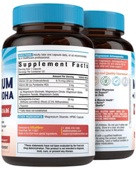Gluten free vegan capsules packaging for Vitalibre Magnesium Complex