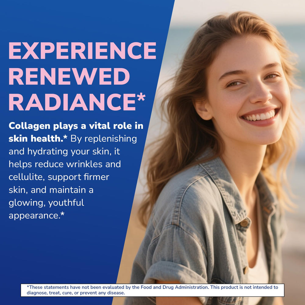 Vitalibre label detailing hydrolyzed collagen types I-III and Vitamin C