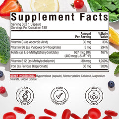 Vitalibre vegan non-GMO label signals clean sourcing and plant-based ingredients.